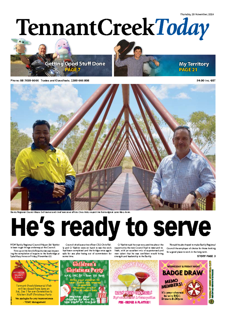 The Tennant Creek Today – 28th November 2024