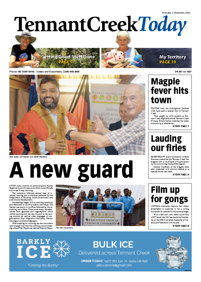 The Tennant Creek Today – 5th December 2024