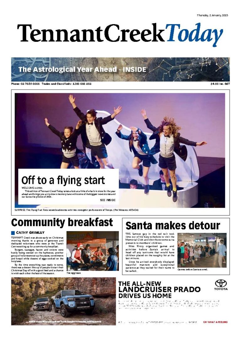 The Tennant Creek Today – 2nd January 2025