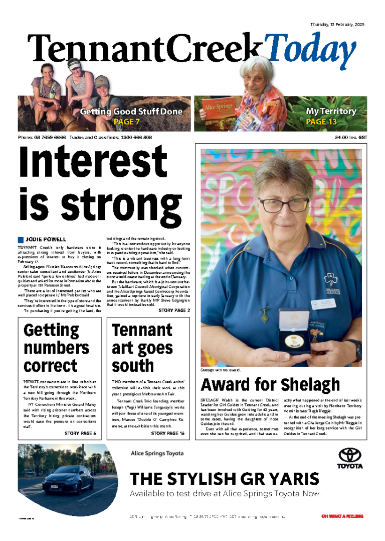 The Tennant Creek Today – 13th February 2025