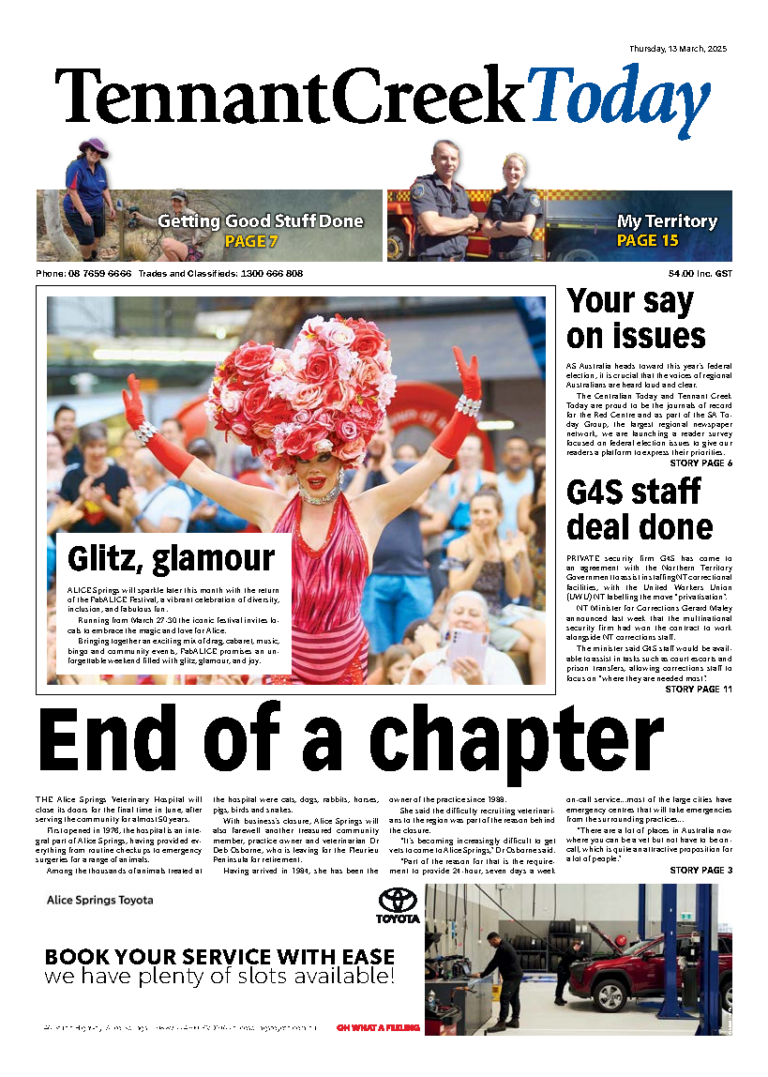 The Tennant Creek Today – 13th March 2025