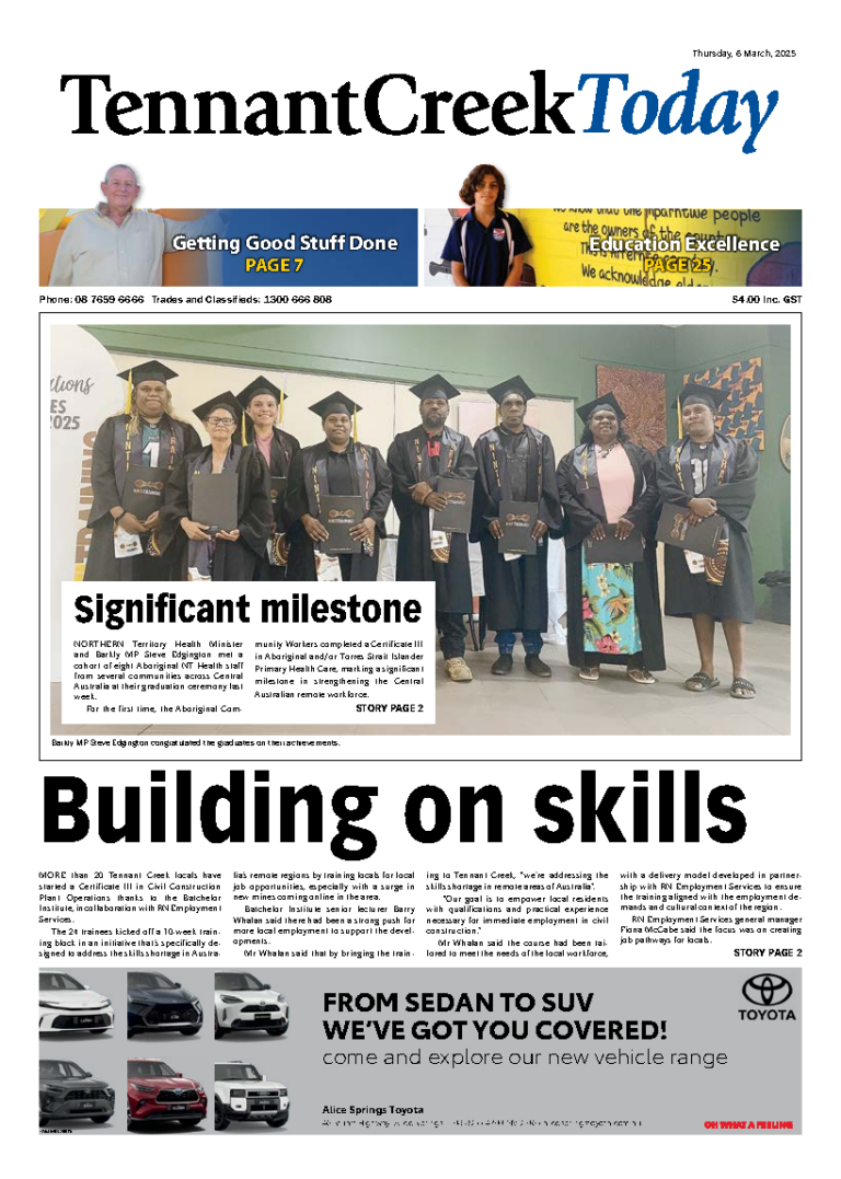 The Tennant Creek Today – 6th March 2025