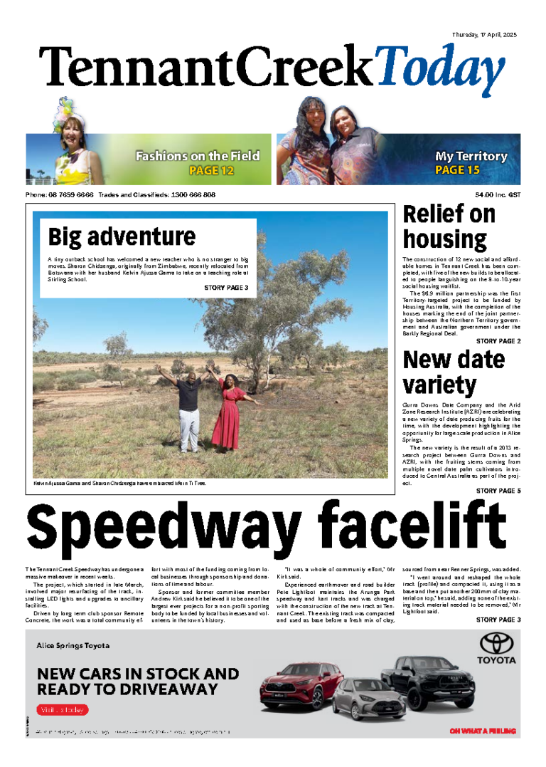 The Tennant Creek Today – 17th April 2025