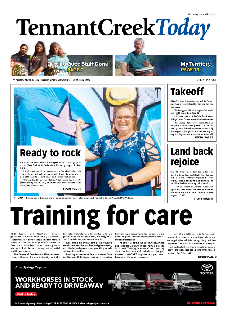 The Tennant Creek Today – 24th April 2025