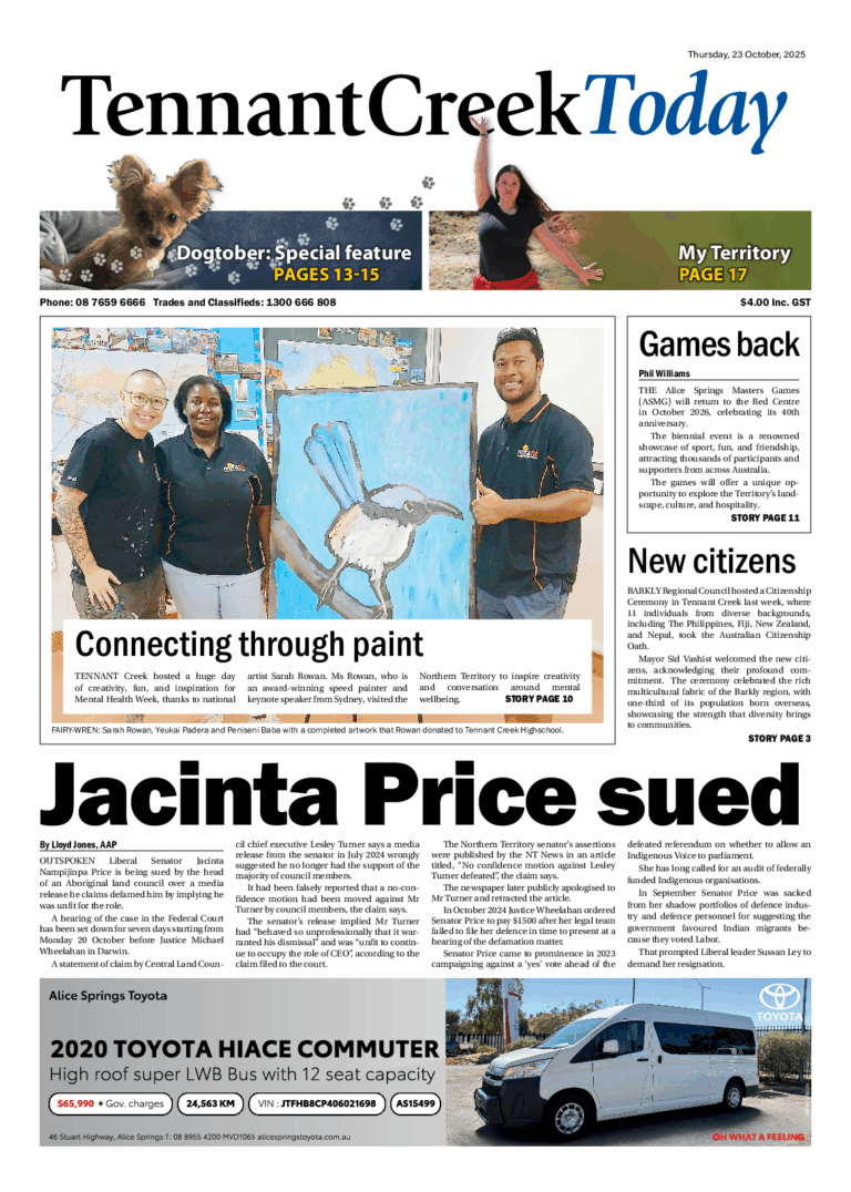 The Tennant Creek Today – 23rd October 2025