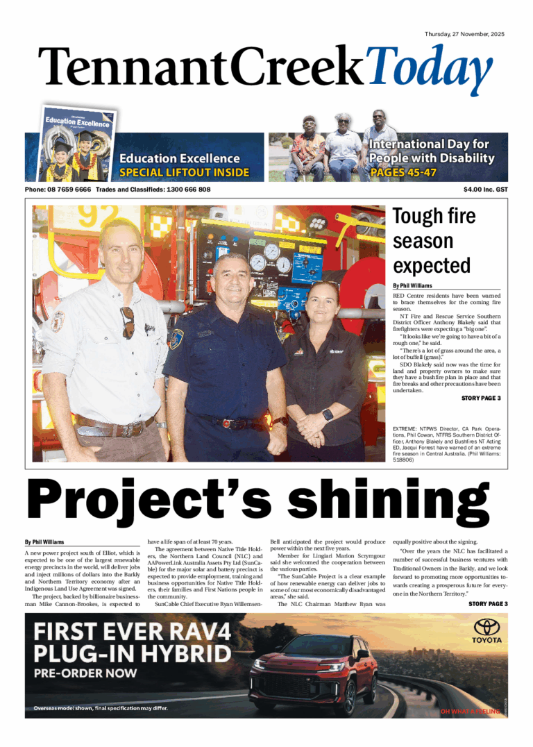 The Tennant Creek Today – 27th November 2025