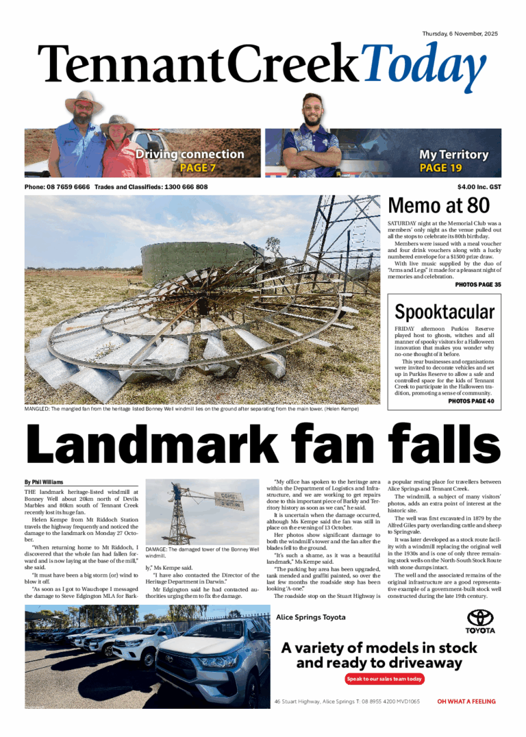 The Tennant Creek Today – 6th November 2025