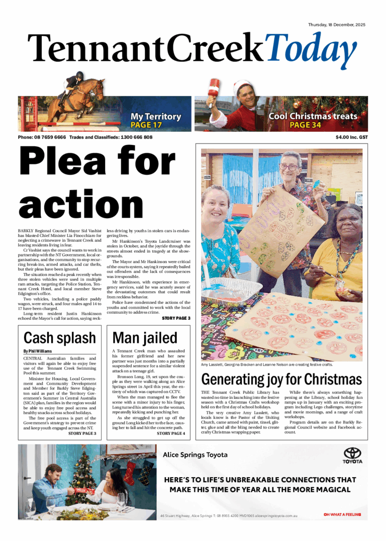 The Tennant Creek Today – 18th December 2025