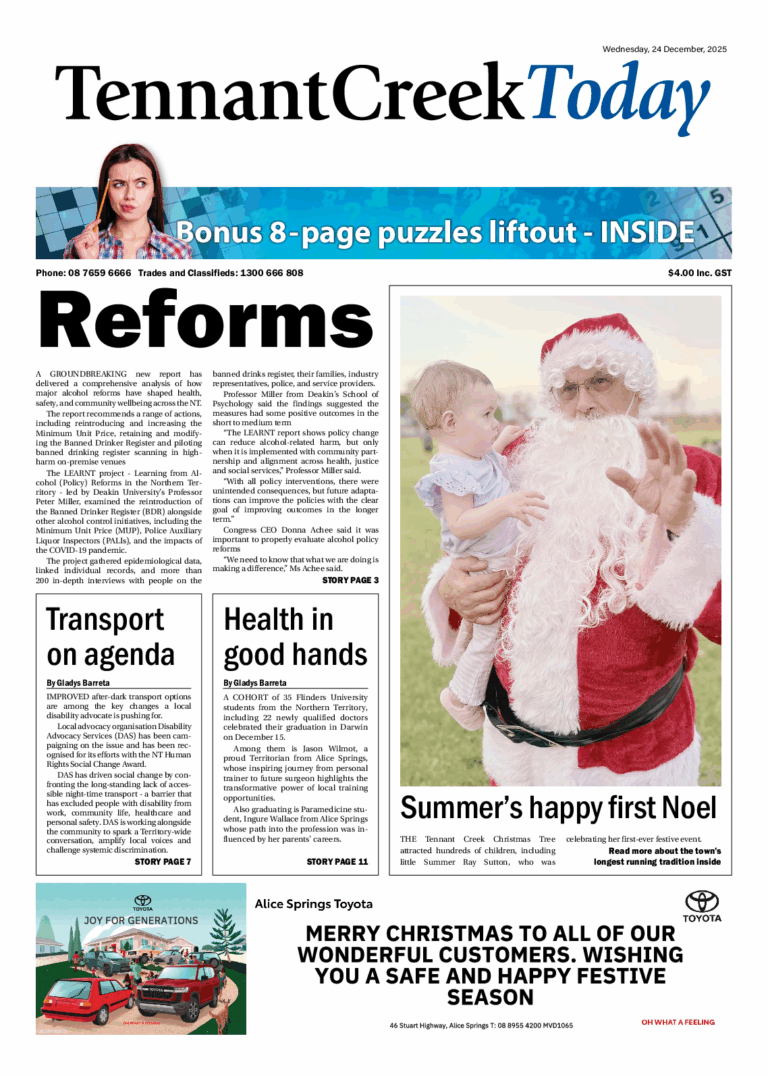 The Tennant Creek Today – 24th December 2025