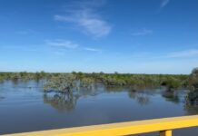 Remote community cut off by floods
