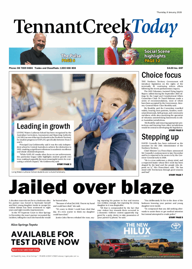 The Tennant Creek Today – 8th January 2026