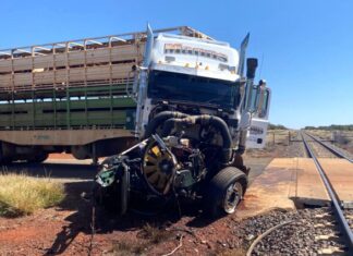 Truckie to blame for crash with Ghan