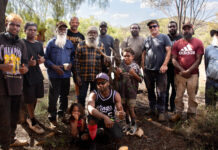 Men’s work with young fellas out on country