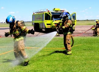 Alice airport chosen for national aviation firies training