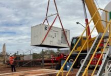 Ali Curung fully amped as new generator wired up