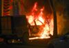 Woman charged with torching cop car